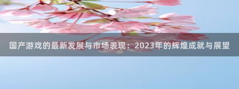 完美电竞是境外的吗：国产游戏的最新发展与市场表现：2023年的辉煌成就与展望